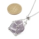 Изготовление ожерелья из латунного мешочка для самородка драгоценного камня NJEW-JN04369-01-5