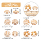 CHGCRAFT 20Pcs 5 Styles Wooden Football Hollow Pendants Undyed Wood Charm Laser Cut Ball Beads for DIY Bracelet Necklace Jewelry Craft Making Length 19.5mm 31.5mm WOOD-CA0001-54-2