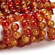 Spray Painted Crackle Glass Beads Strands CCG-Q002-10mm-10-2