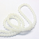 Backen gemalt Nachahmung Jade Glas runden Perle Stränge DGLA-Q021-12mm-01-3