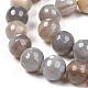 Natural Striped Agate/Banded Agate Beads Strands G-S041-12mm-3-2