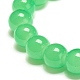 10MM Imitation Jade Glass Round Beads Stretch Bracelet for Women BJEW-JB07422-7