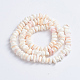 Brins de perles de coquillage rose naturel X-SSHEL-L016-19-3