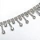 Glass Rhinestone Cup Chains FIND-WH0043-62A-1