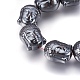 Non-magnetic Synthetic Hematite Bead Strands G-I208-07-A-2