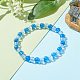 Bracelets extensibles en perles rondes acryliques transparentes pour enfants BJEW-JB06505-4