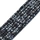 Natural Snowflake Obsidian Beads Strands G-F715-089-1