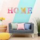 Letter HOME Unfinished Wood Blank Cutouts DIY-X0294-10-7