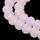 Fili di perle di vetro tinta unita imitazione giada EGLA-A034-J3mm-MD02-5