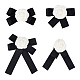 Anattasoul 4 шт. 4 стиля полиэстер камелия галстук-бабочка булавки для галстука на лацкан JEWB-AN0001-03-1