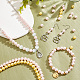 Pandahall Elite 2 brins de perles de coquillage galvanisées BSHE-PH0001-32B-4