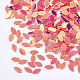 輝くネイルアートの輝き  マニキュアスパンコール  キラキラネイルスパンコール  馬の目  鮭色  4~5x2x0.3mm MRMJ-T017-01J-2