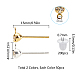 SUNNYCLUE Brass Post Earring Findings KK-SC0001-61-5