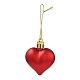 Décorations de pendentifs en forme de cœur en plastique galvanisé pour la saint-valentin KY-D020-02C-1