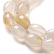 Chapelets de perles en agate blanche naturelle&nbsp;G-B106-B07-01-4