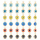 Arricraft 36 個 6 色のナザールボンジュウチャーム  ナザールボンジュウペンダントチャームカラフルなランプワークビーズペンダント diy ネックレスブレスレットジュエリーメイキング FIND-AR0002-02-1