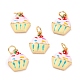Real 18K Gold Plated Brass Charms KK-L206-004A-G-1