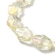 Chapelets de perles en verre électroplaqué EGLA-F159-M-4