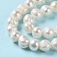Fili di perle di perle d'acqua dolce coltivate naturali PEAR-E018-02-4
