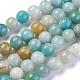 Brins de perles d'amazonite de fleurs naturelles G-G776-01-1