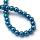 Baking Painted Pearlized Glass Pearl Round Bead Strands HY-Q003-6mm-06-4