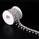 Benecreat 2 yarda borla de vidrio cadenas de rhinestone bling diamante cinta de adorno de diamante para decoración de vestidos de novia (rhinestone: 4x3.5 mm) FIND-BC0001-22-5