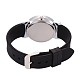 Relojes de pulsera de cuarzo de silicona de aleación para mujer de moda WACH-L025-04B-4