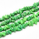 Kunsttürkisfarbenen Perlen Stränge G-R002-08-1