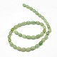 Barile avventurina filamenti di perline verdi naturali G-P073-02-2