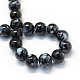 Chapelets de perles rondes en verre peint de cuisson X-DGLA-Q019-8mm-73-2