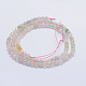 Chapelets de perles en morganite naturelle G-L478-19-4mm-3