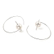 Rhodium Plated 925 Sterling Silver Dangle Earrings EJEW-Z024-01C-P-1