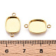 Cabochon-Fassungen für Verbindungsstücke aus Edelstahl 304 STAS-N115-40G-3