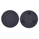 SUPERFINDINGS 2Pcs Round Slate Slabstone Cup Mats Bulk Slate Stone Cup Coaster Black Stone Drinks Coasters for Drinks DIY-WH0410-79B-1