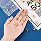 SUPERFINDINGS 12Pcs 3 Style Brass Charms KK-FH0004-35-3