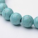 Turquoise synthétique bracelets en perles extensibles BJEW-F203-02-4