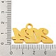 合金エナメルチャーム  鉛フリー及びカドミウムフリー  2024番の魅力  ゴールドカラー  レッド  18.5x36.5x1.5mm  穴：4mm PALLOY-ZX001-12G-03-3