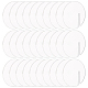 FINGERINSPIRE 60 Pcs Acrylic Circle Drink Tags Party Drink Tag Circles 2 inch Clear Acrylic Drink Marker Champagne Glass Marker Tag Acrylic Wine Glass Charms for Bar Wedding Wine Tasting Party AJEW-FG0002-23-1