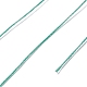 ラウンドワックスポリエステル糸ストリング  マイクロマクラメコード  ツイストコード  革縫い用  ターコイズ  0.3~0.4mm  約174.98ヤード（160m）/ロール YC-D004-02A-129-3