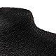 立体的なネックレスの胸像が表示されます  PUマネキンのジュエリーディスプレイ  籐でカバー  ブラック  350x230x140mm NDIS-N001-03C-01-2