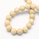 Natural Fossil Round Beads Strands G-S171-10mm-2
