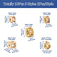 Spritewelry 10pcs 5 styles de perles de zircone cubique en laiton clair KK-SW0001-02-3