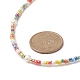 Collana da donna con perle naturali e perline di vetro NJEW-JN04241-5