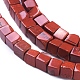 Chapelets de perles en jaspe rouge naturel G-D0020-11B-3