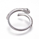 304 anelli gemelli in acciaio inox RJEW-E158-02P-3