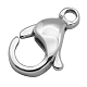 304 Stainless Steel Lobster Claw Clasps STAS-AB17-1