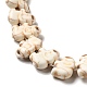 Hilos de perlas sintéticas teñidas de turquesa G-E594-13-3