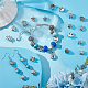Nbeads 64 pièces 16 styles perles européennes en alliage sur le thème marin FIND-WH0114-97AS-5