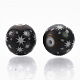 Perle di vetro placcate natalizie EGLA-R113-07H-2
