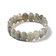 Bracelet extensible perlé ovale en labradorite naturelle G-E010-01I-2